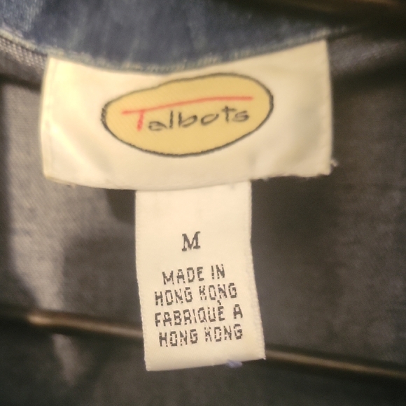 Talbots Blue Denim Vest - Picture 2 of 5